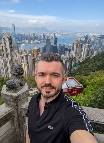 Artur Neumann am Victoria Peak in Hongkong